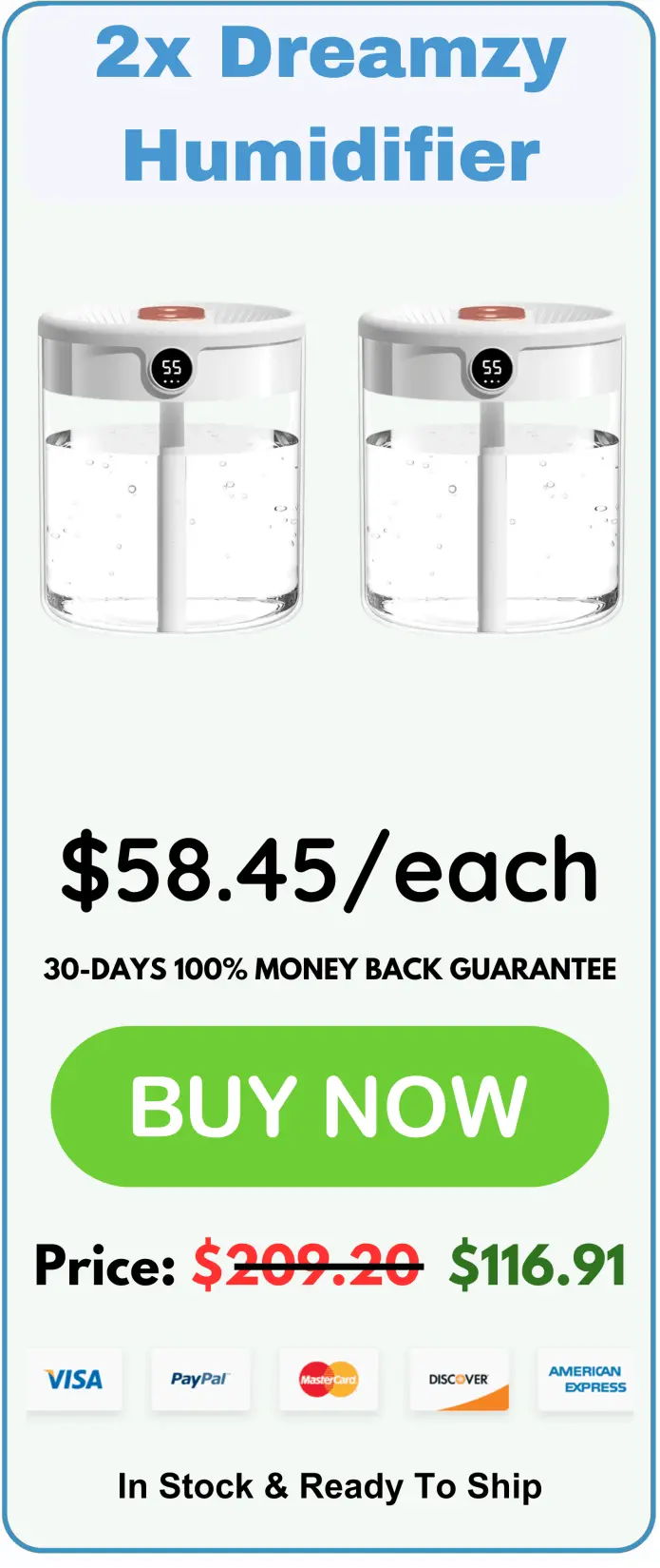 Dreamzy Humidifier offer price 